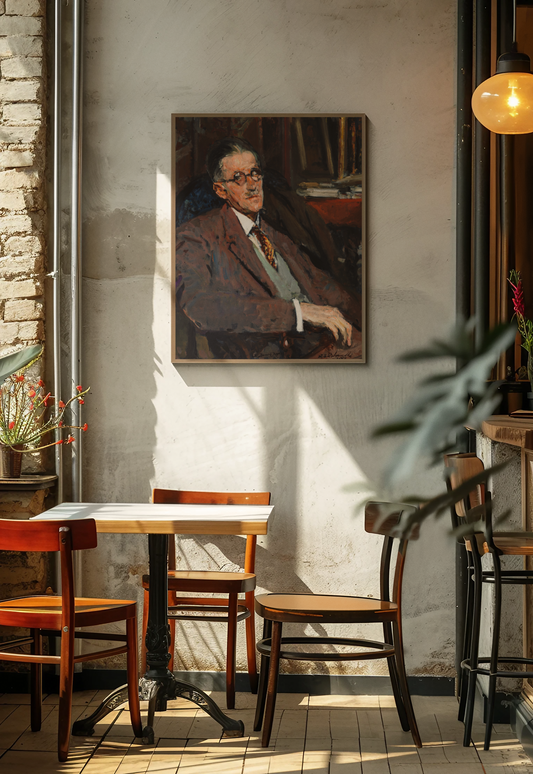 Portrait of James Joyce by Artist: Jacques-Emile Blanche, Art Print